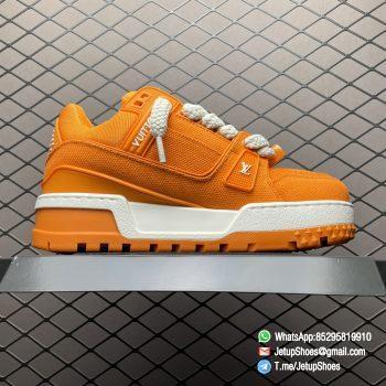 RepSneakers Louis Vuitton LV Trainer Maxi Sneakers Orange Canvas Upper FashionReps Snkrs 02
