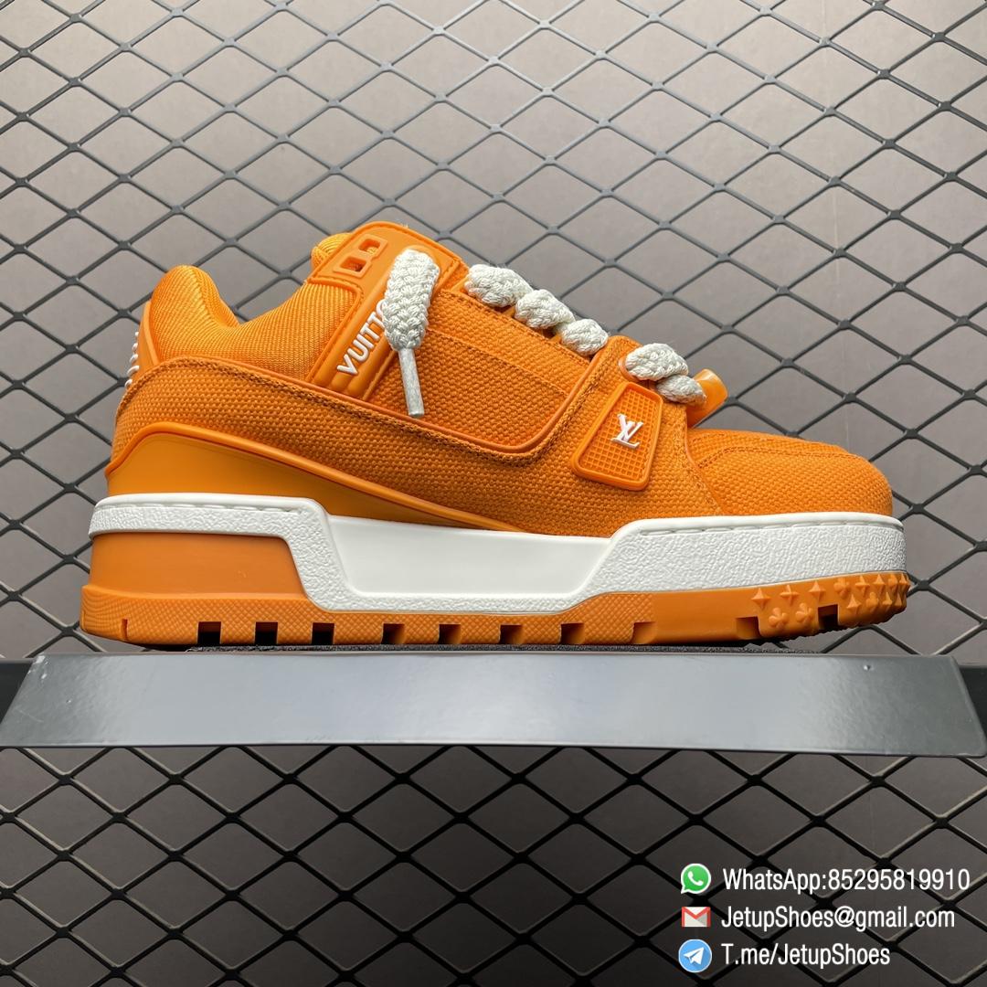 RepSneakers Louis Vuitton LV Trainer Maxi Sneakers Orange Canvas Upper FashionReps Snkrs 02 RepSneakers Louis Vuitton LV Trainer Maxi Sneakers Orange Canvas Upper FashionReps Snkrs 02