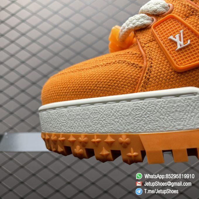 RepSneakers Louis Vuitton LV Trainer Maxi Sneakers Orange Canvas Upper FashionReps Snkrs 03