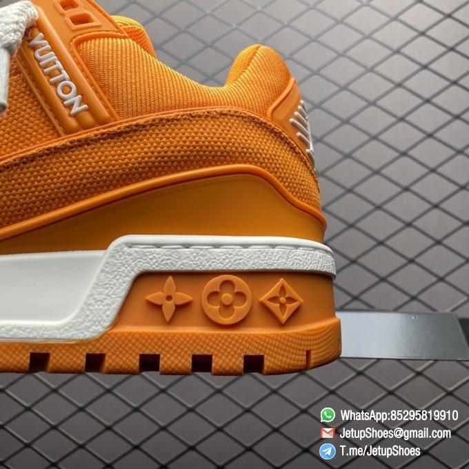 RepSneakers Louis Vuitton LV Trainer Maxi Sneakers Orange Canvas Upper FashionReps Snkrs 04
