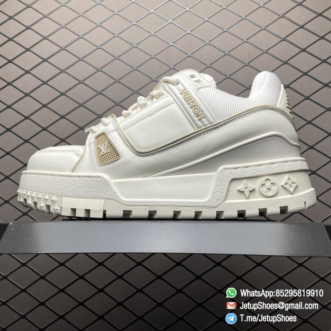 RepSneakers Louis Vuitton LV Trainer Maxi White Sneakers Calf Leather Upper FashionReps Snkrs 01