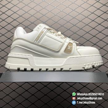 RepSneakers Louis Vuitton LV Trainer Maxi White Sneakers Calf Leather Upper FashionReps Snkrs 02