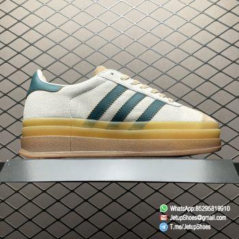 RepSneakers Wmns Adidas Gazelle Bold Cream Collegiate Green SKU ID7056 Suede Upper FashionReps Snkrs 02
