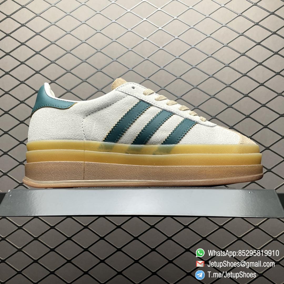 RepSneakers Wmns Adidas Gazelle Bold Cream Collegiate Green SKU ID7056 Suede Upper FashionReps Snkrs 02 RepSneakers Wmns Adidas Gazelle Bold Cream Collegiate Green SKU ID7056 Suede Upper FashionReps Snkrs 02