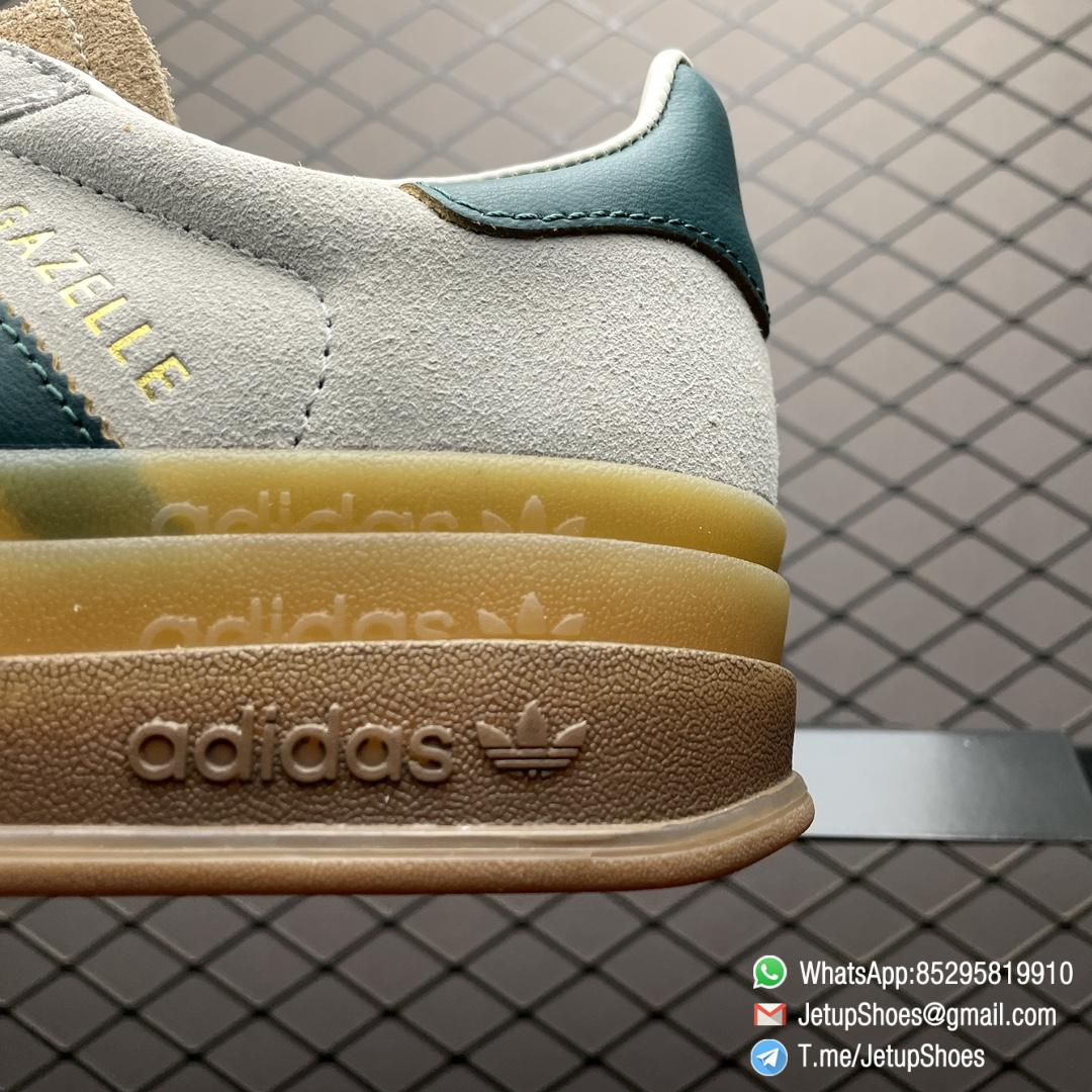 RepSneakers Wmns Adidas Gazelle Bold Cream Collegiate Green SKU ID7056 Suede Upper FashionReps Snkrs 04