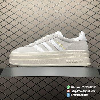 Wmns Adidas Gazelle Bold Grey White SKU HQ6893 Grey Suede Upper FashionReps Snkrs 01