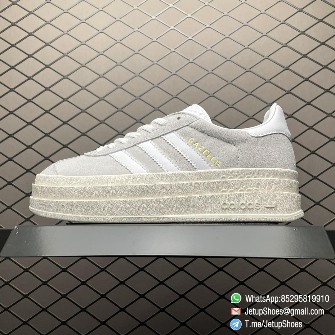 Wmns Adidas Gazelle Bold Grey White SKU HQ6893 Grey Suede Upper FashionReps Snkrs 01 Wmns Adidas Gazelle Bold Grey White SKU HQ6893 Grey Suede Upper FashionReps Snkrs 01
