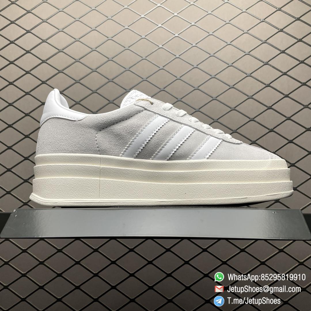 Wmns Adidas Gazelle Bold Grey White SKU HQ6893 Grey Suede Upper FashionReps Snkrs 02