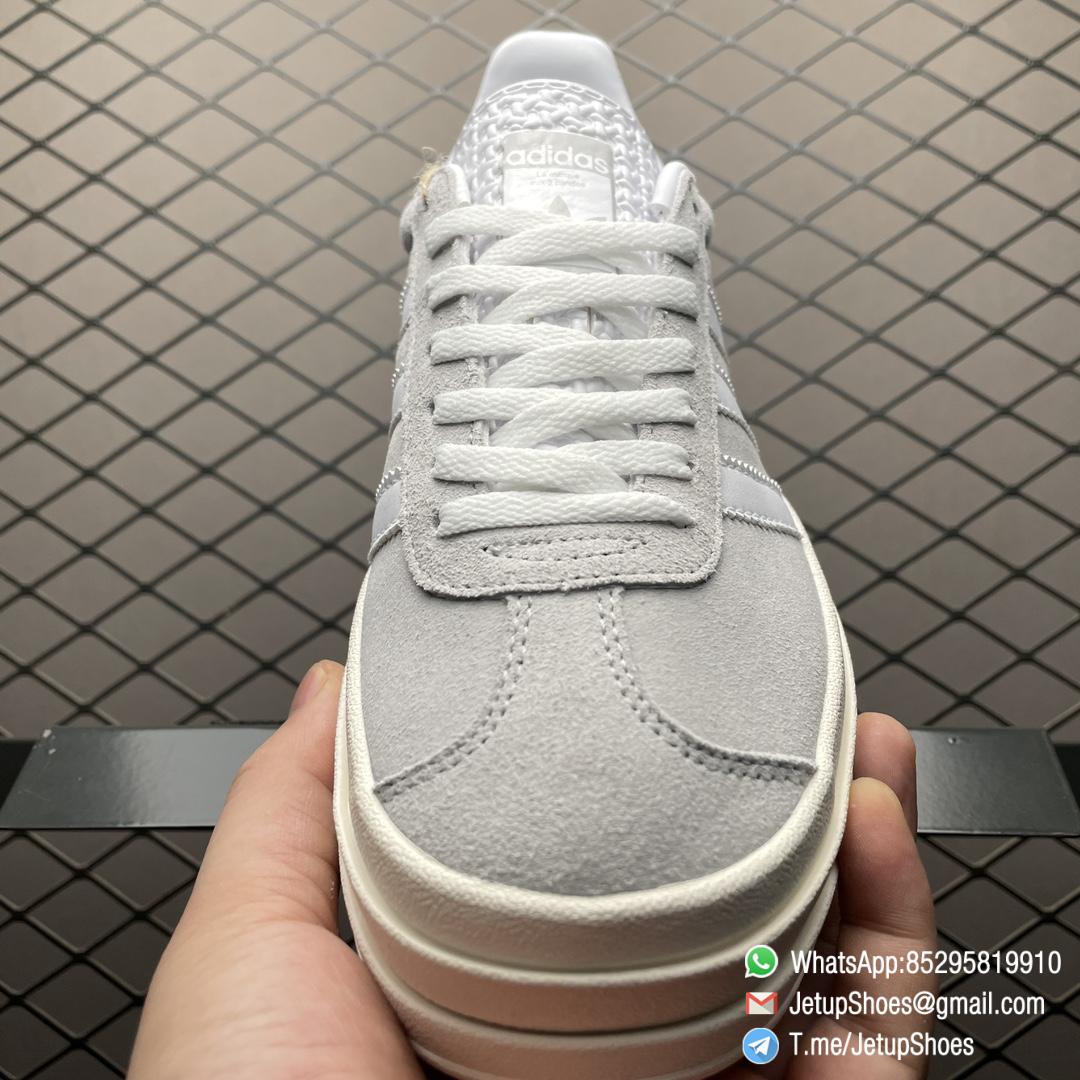 Wmns Adidas Gazelle Bold Grey White SKU HQ6893 Grey Suede Upper FashionReps Snkrs 03 Wmns Adidas Gazelle Bold Grey White SKU HQ6893 Grey Suede Upper FashionReps Snkrs 03