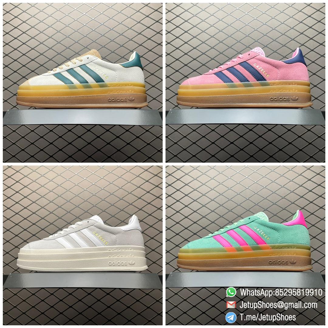 Wmns Adidas Gazelle Bold Grey White SKU HQ6893 Grey Suede Upper FashionReps Snkrs 09