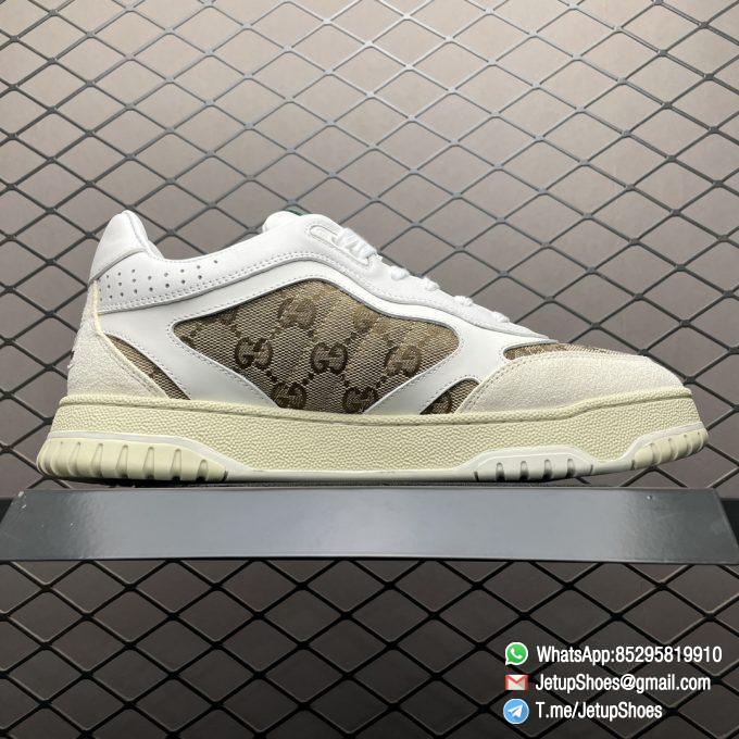 2024 RepSneakers Gucci Wmns Re Web Sneaker Original GG Canvas White FashionReps Rep Snkrs 02
