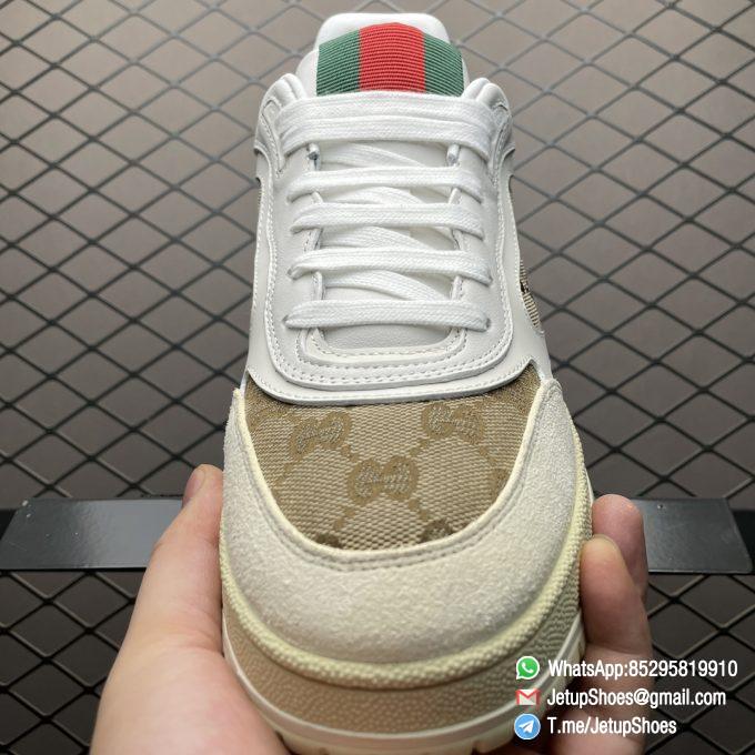 2024 RepSneakers Gucci Wmns Re Web Sneaker Original GG Canvas White FashionReps Rep Snkrs 05