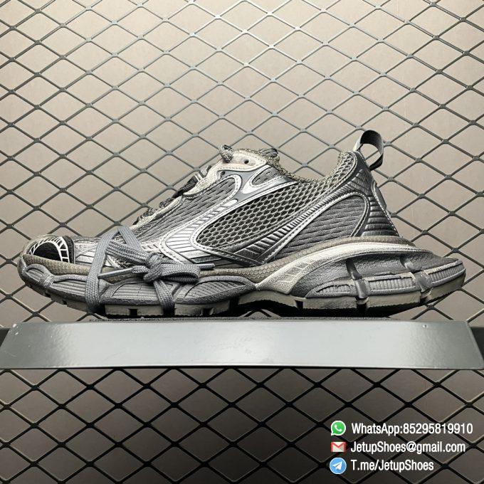 Rep Sneakers Balenciaga 3XL Sneaker in Grey Black Mesh Upper FashionReps RepSnkrs 01