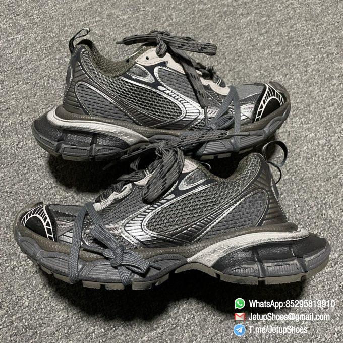 Rep Sneakers Balenciaga 3XL Sneaker in Grey Black Mesh Upper FashionReps RepSnkrs 09