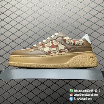 Rep Sneakers Gucci Embossed Platform With Chunky Sneaker Coffee Upper Rfid Read FashionReps Snkrs 01