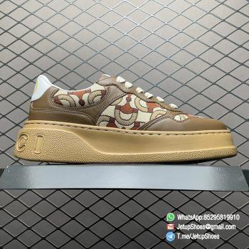 Rep Sneakers Gucci Embossed Platform With Chunky Sneaker Coffee Upper Rfid Read FashionReps Snkrs 02
