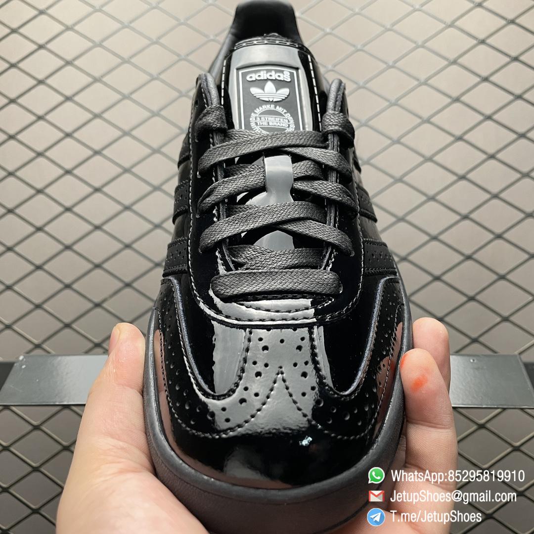 RepSneakers Adidas Gazelle Indoor Black patent leather Sneakers SKU IG1891 FashionReps Snkrs 06 RepSneakers Adidas Gazelle Indoor Black patent leather Sneakers SKU IG1891 FashionReps Snkrs 06