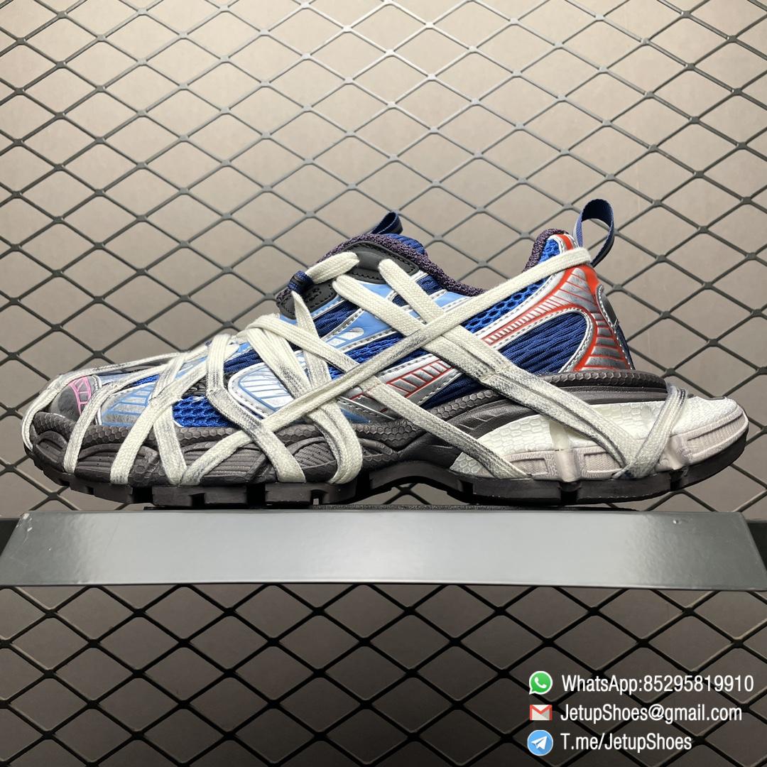 RepSneakers Balenciaga 3XL Extreme Lace Sneakers In Blue Grey Orange Mesh Upper FashionReps Snkrs 01 RepSneakers Balenciaga 3XL Extreme Lace Sneakers In Blue Grey Orange Mesh Upper FashionReps Snkrs 01