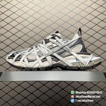 RepSneakers Balenciaga 3XL Extreme Lace Sneakers In Grey White Mesh Upper FashionReps Snkrs 01