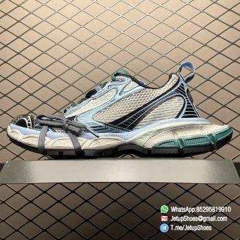 RepSneakers Balenciaga 3XL Sneaker in Multicolor Blue Grey Green and White Mesh Upper FashionReps Snkrs 01