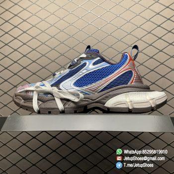 RepSneakers Balenciaga 3XL Sneakers In Blue Grey Orange Mesh Upper FashionReps Snkrs 01