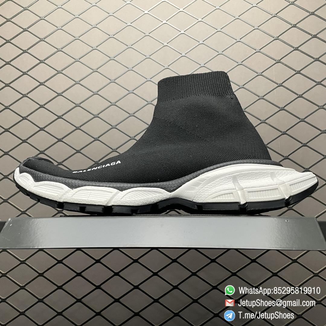 RepSneakers Balenciaga 3XL Sock Sneakers Black White Knit Upper SKU 758429 W2DG1 1090 FashionReps Snkrs 01