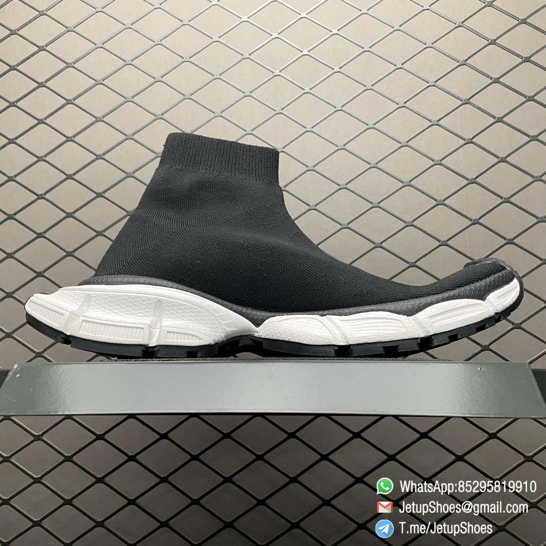 RepSneakers Balenciaga 3XL Sock Sneakers Black White Knit Upper SKU 758429 W2DG1 1090 FashionReps Snkrs 02