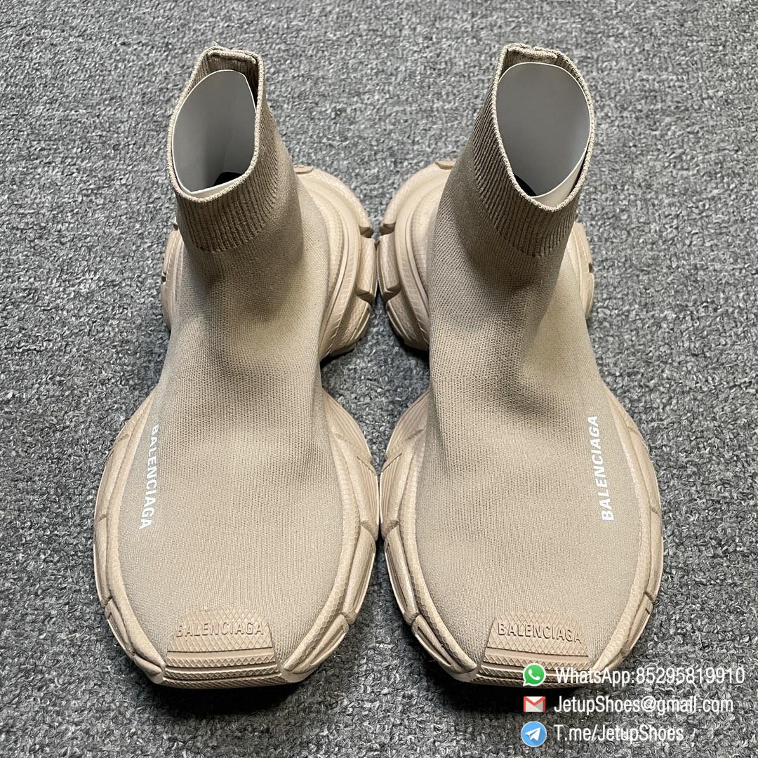 RepSneakers Balenciaga 3XL Sock Sneakers Brown Knit Upper SKU 758429 W2DG1 2910 FashionReps Snkrs 09