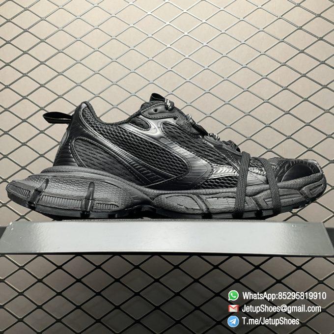 RepSneakers Balenciaga Women 3XL Sneaker Worn Out Black SKU 734731 W3XL1 1010 FashionReps Snkrs 02