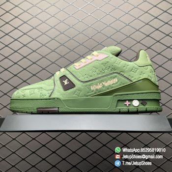 RepSneakers 2024 Tyler the Creator x Louis Vuitton Trainer Green FashionReps Designer Sneakers 01