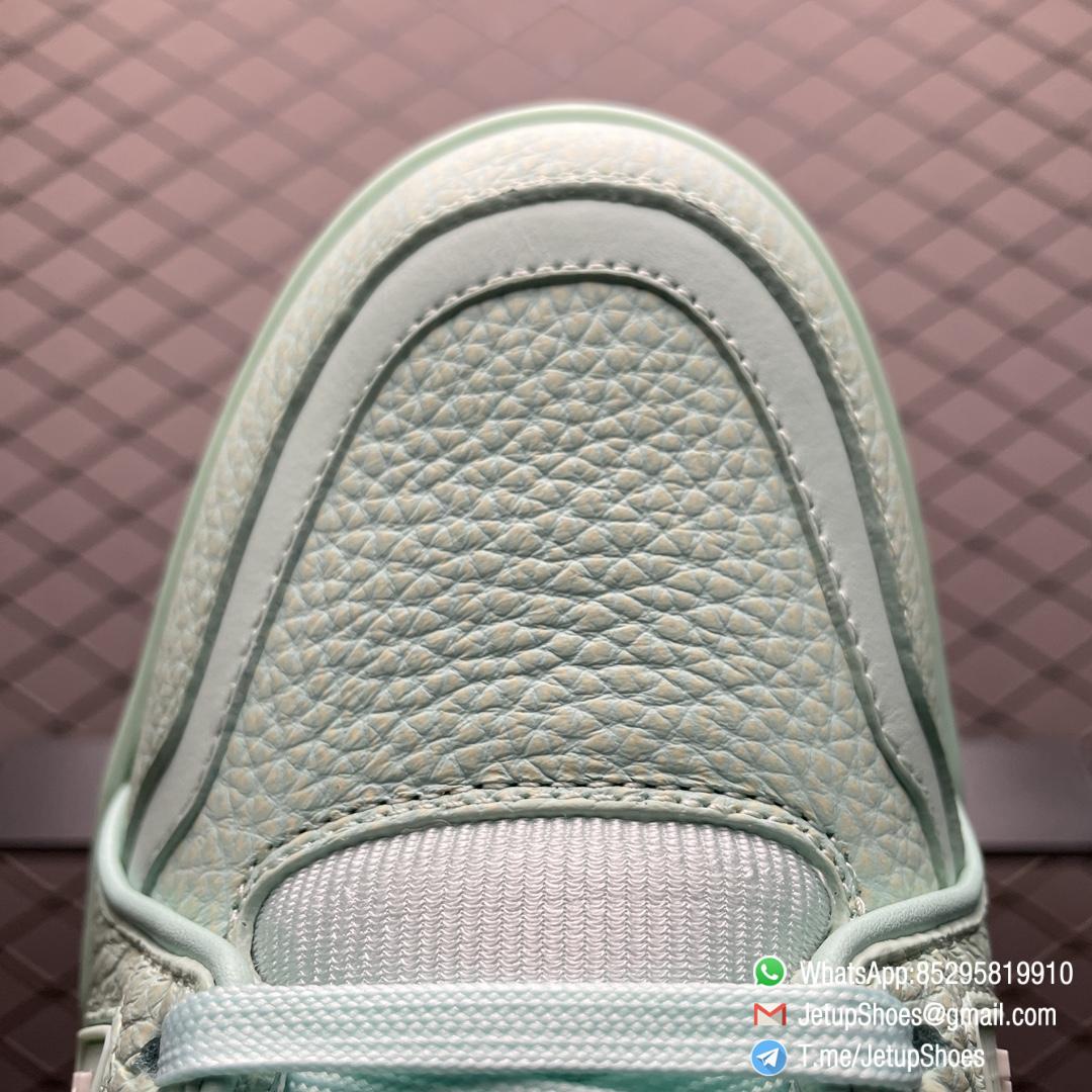 RepSneakers Louis Vuitton Trainer Sneakers Mint Green Leather Upper FashionReps LV Trainer Snkrs 07 RepSneakers Louis Vuitton Trainer Sneakers Mint Green Leather Upper FashionReps LV Trainer Snkrs 07