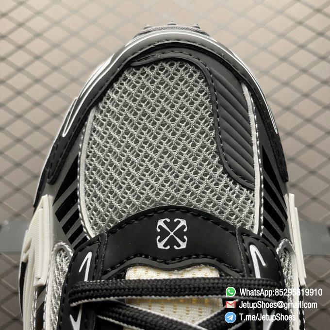 RepSneakers Off White CO VirGil Abloh Black Grey White Mesh Upper FashionReps Rep Shoes 07