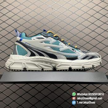 RepSneakers Off White CO VirGil Abloh Blue Green White Mesh Upper FashionReps Rep Shoes 02