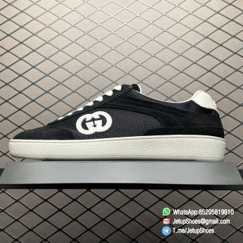 2024 RepSneakers Gucci Lido Collection Interlocking G Sneakers Summer Shoes Black suede Upper 01