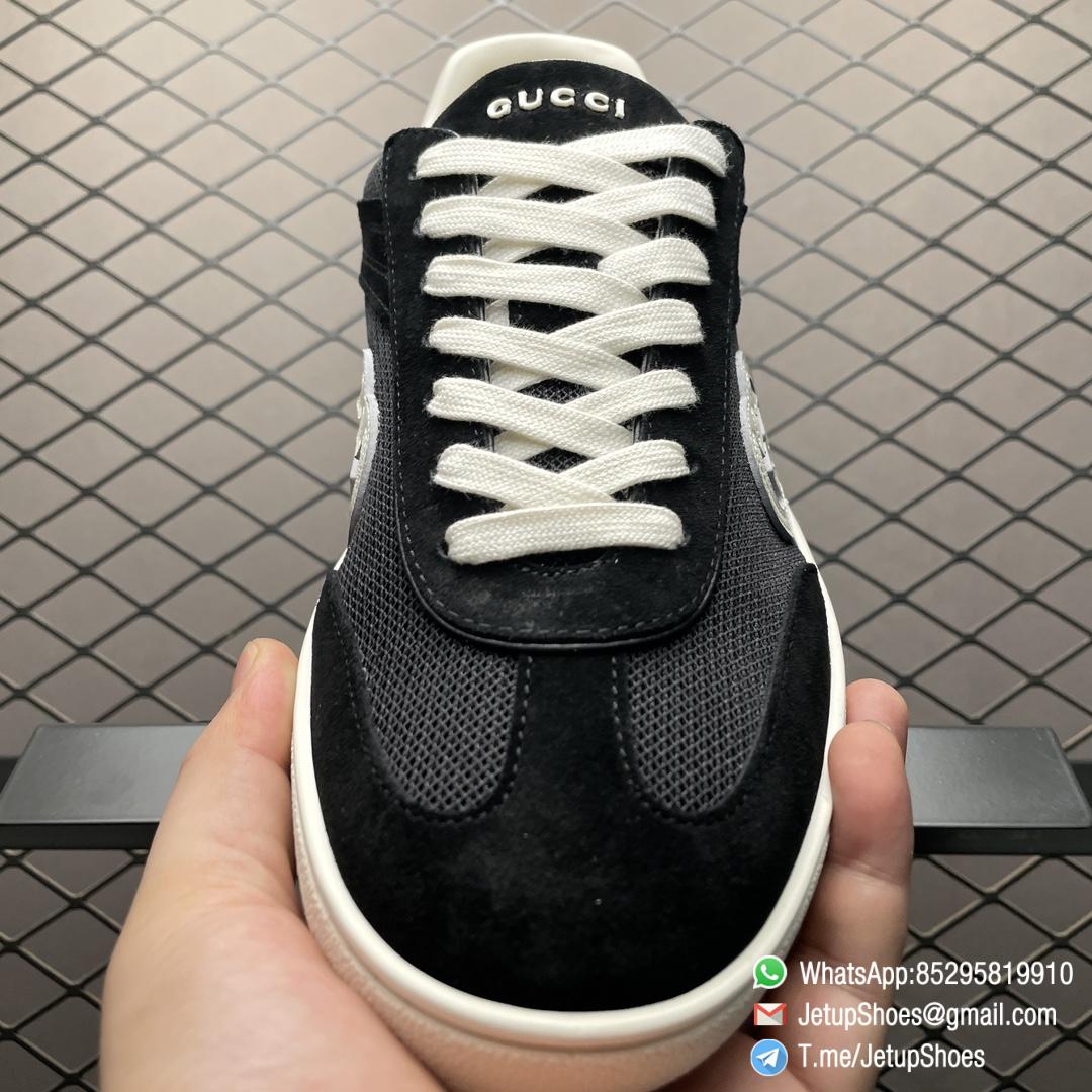 2024 RepSneakers Gucci Lido Collection Interlocking G Sneakers Summer Shoes Black suede Upper 05 2024 RepSneakers Gucci Lido Collection Interlocking G Sneakers Summer Shoes Black suede Upper 05