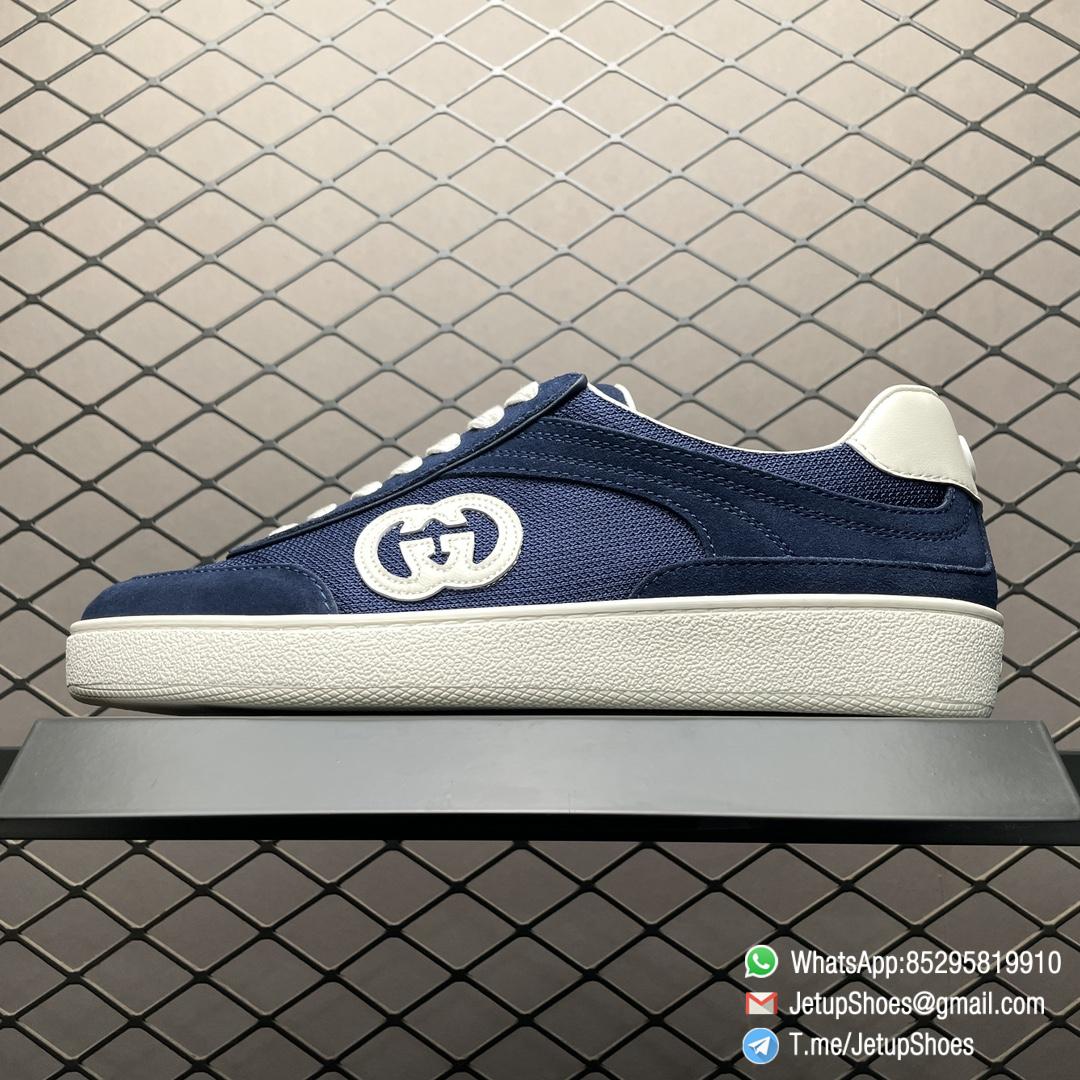 2024 RepSneakers Gucci Lido Collection Interlocking G Sneakers Summer Shoes Blue Suede Upper 01 2024 RepSneakers Gucci Lido Collection Interlocking G Sneakers Summer Shoes Blue Suede Upper 01