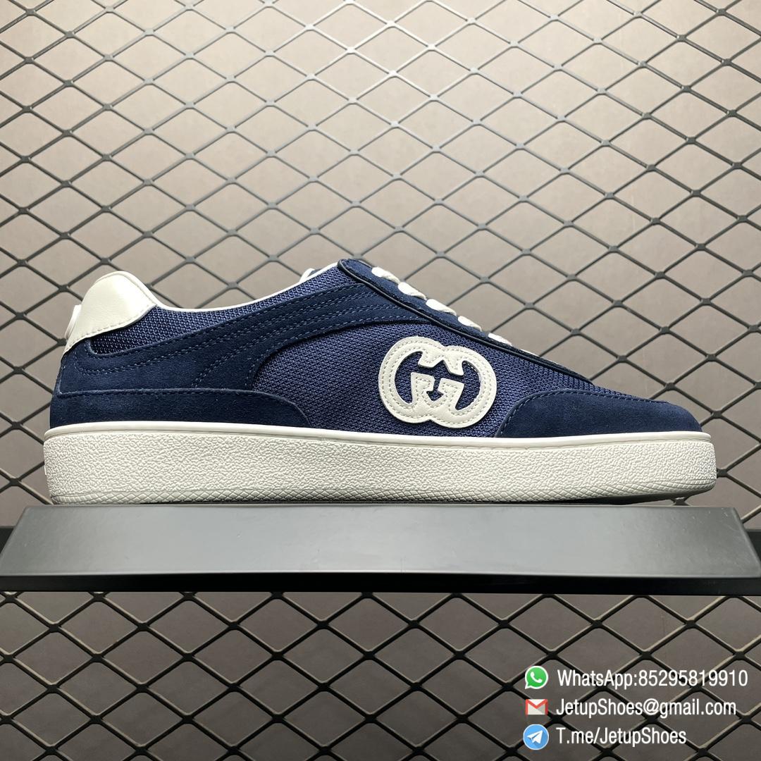 2024 RepSneakers Gucci Lido Collection Interlocking G Sneakers Summer Shoes Blue Suede Upper 02 2024 RepSneakers Gucci Lido Collection Interlocking G Sneakers Summer Shoes Blue Suede Upper 02