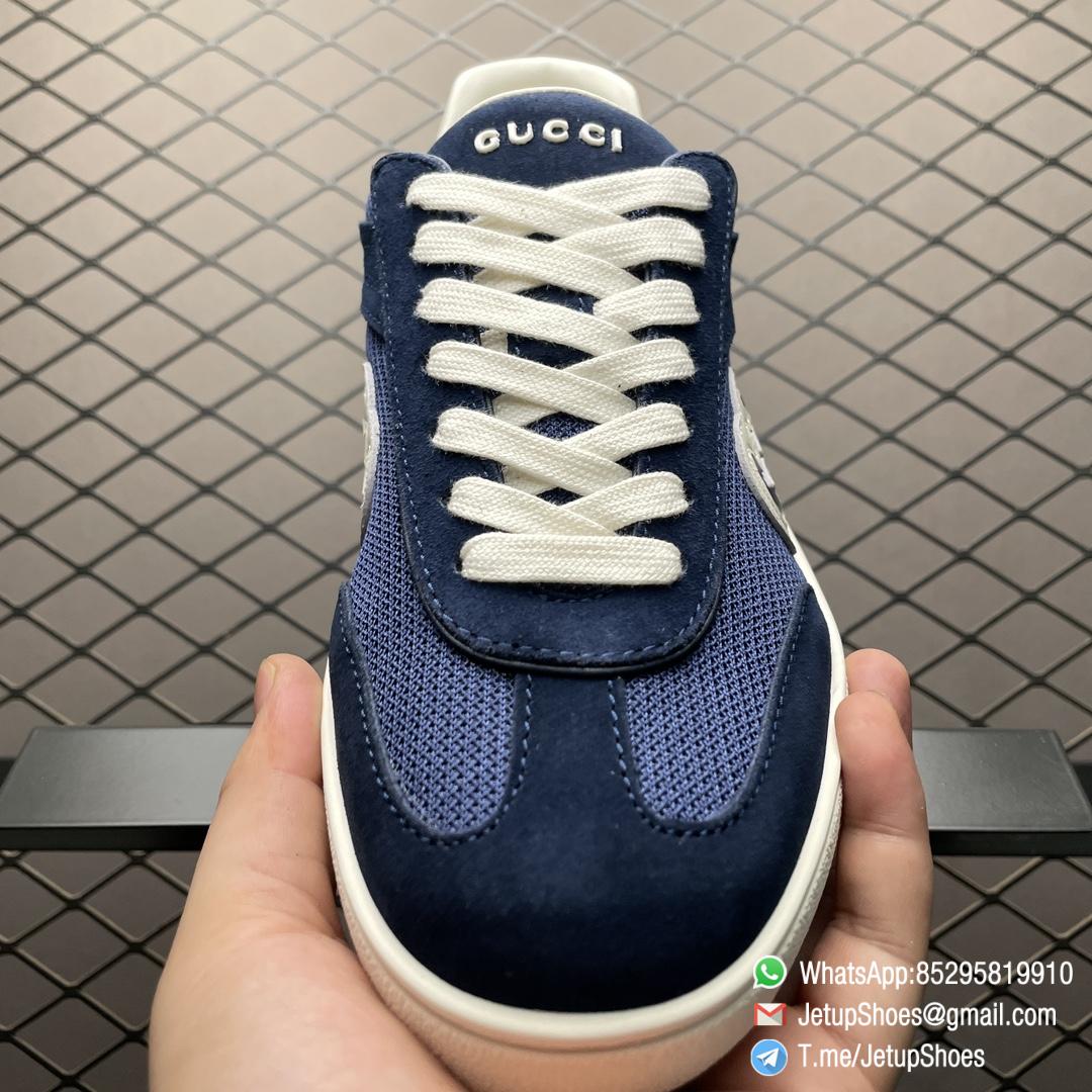 2024 RepSneakers Gucci Lido Collection Interlocking G Sneakers Summer Shoes Blue Suede Upper 05 2024 RepSneakers Gucci Lido Collection Interlocking G Sneakers Summer Shoes Blue Suede Upper 05