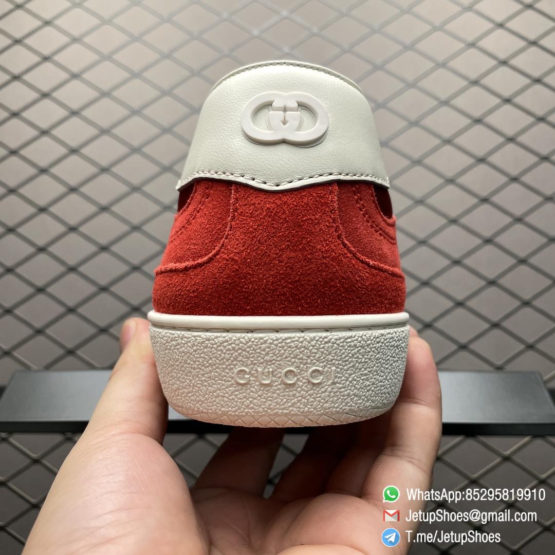 2024 RepSneakers Gucci Lido Collection Interlocking G Sneakers Summer Shoes Red Suede Upper 06 2024 RepSneakers Gucci Lido Collection Interlocking G Sneakers Summer Shoes Red Suede Upper 06