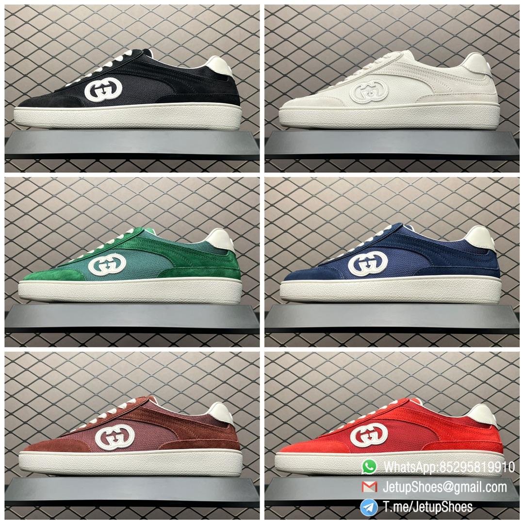 2024 RepSneakers Gucci Lido Collection Interlocking G Sneakers Summer Shoes Red Suede Upper 09 2024 RepSneakers Gucci Lido Collection Interlocking G Sneakers Summer Shoes Red Suede Upper 09