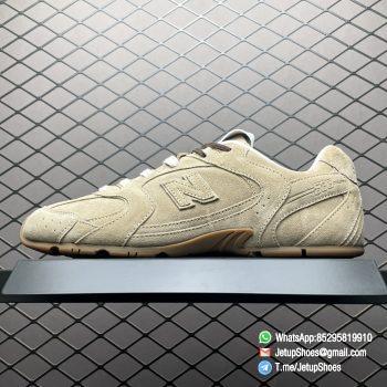 2024 RepSneakers New Balance x Miu Miu 530 SL Ecru Sneakers Brown Suede Upper Rep SNKRS 01