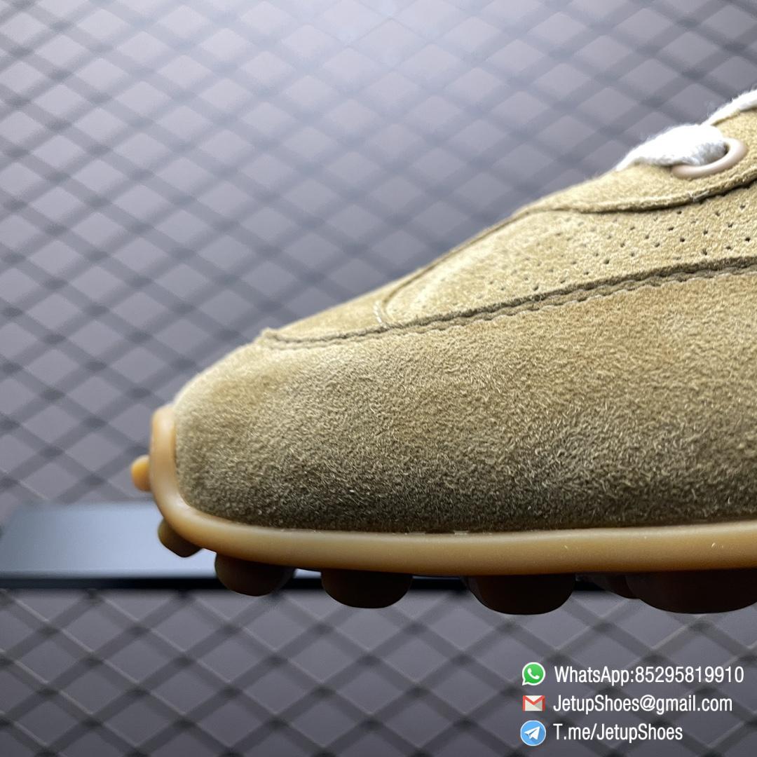 Rep Sneakers Hermer Sneaker In Brown Breathable Sheepskin Nubuck Leather Upper Replica Designer Shoes 03 Rep Sneakers Hermer Sneaker In Brown Breathable Sheepskin Nubuck Leather Upper Replica Designer Shoes 03