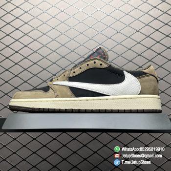 RepSneaker Travis Scott x Air Jordan 1 Low Mocha TS Factory Edition CQ4277 001 Replica AJ1 Sneakers 01