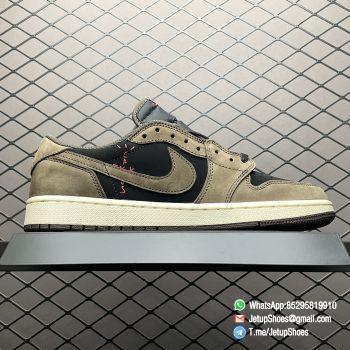 RepSneaker Travis Scott x Air Jordan 1 Low Mocha TS Factory Edition CQ4277 001 Replica AJ1 Sneakers 02