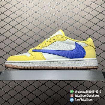 RepSneaker Travis Scott x Air Jordan 1 Retro Low OG SP Canary DZ4137 700 Replica AJ1 Sneakers 01