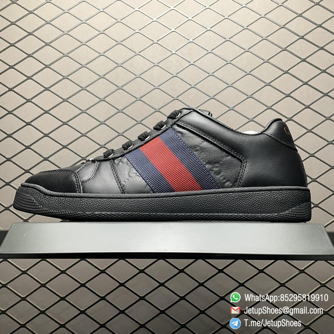 RepSneakers 2024 Gucci Screener Sneaker GG Embossed Black Leather Upper Replica GG Sneakers 01 RepSneakers 2024 Gucci Screener Sneaker GG Embossed Black Leather Upper Replica GG Sneakers 01