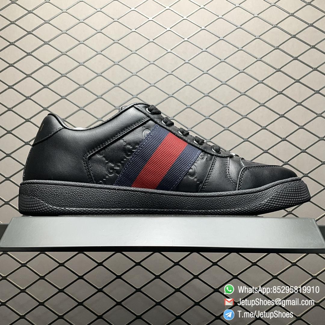 RepSneakers 2024 Gucci Screener Sneaker GG Embossed Black Leather Upper Replica GG Sneakers 02 RepSneakers 2024 Gucci Screener Sneaker GG Embossed Black Leather Upper Replica GG Sneakers 02