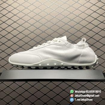 RepSneakers Hermer Sneaker In White Breathable Sheepskin Nubuck Leather Upper H241193Zv903801