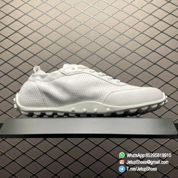 RepSneakers Hermer Sneaker In White Breathable Sheepskin Nubuck Leather Upper H241193Zv903802