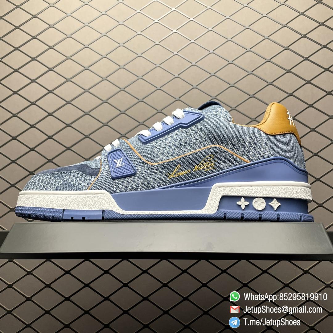 RepSneakers LV Trainer Sneaker Damier 3D Denim Blue Replica Designer Shoes 01 RepSneakers LV Trainer Sneaker Damier 3D Denim Blue Replica Designer Shoes 01
